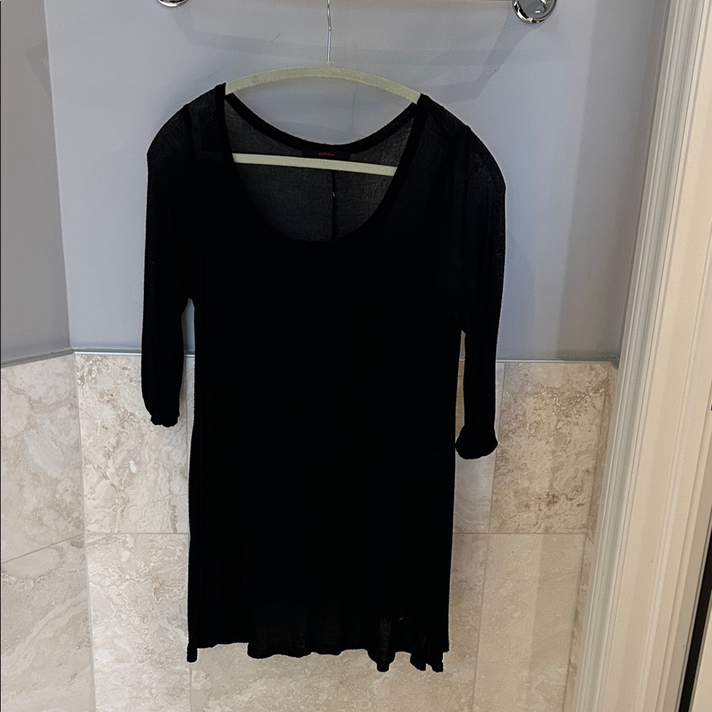 Chic Black Women's Tunic Top